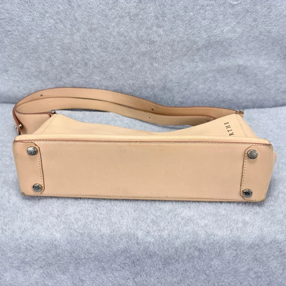 Lamarthe Shoulder Bag Womens Small Tan Leather Baguette Vintage - Picture 9 of 16